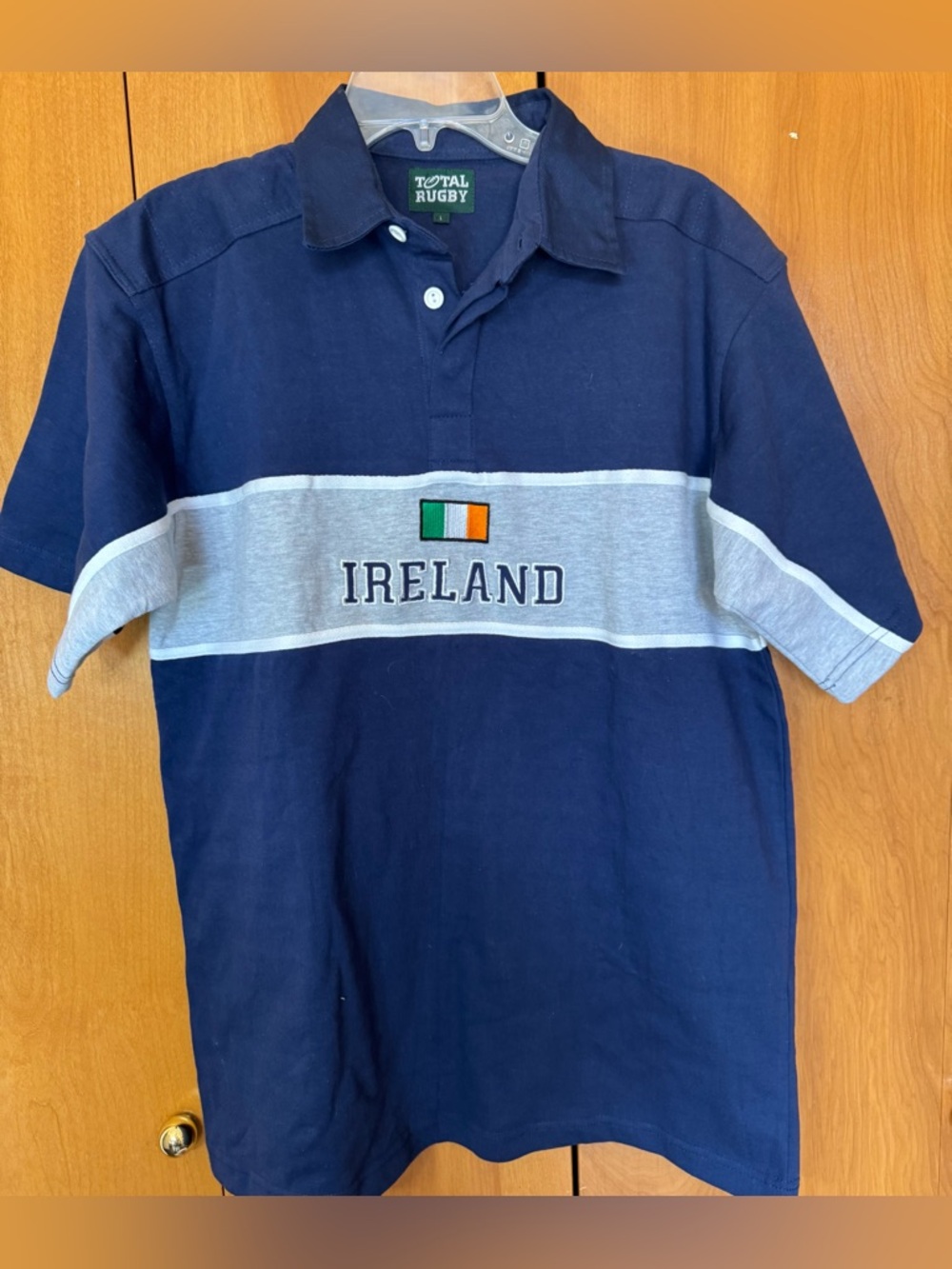 Men’s “Ireland “ Total Rugby Heavyweight Polo Size Large